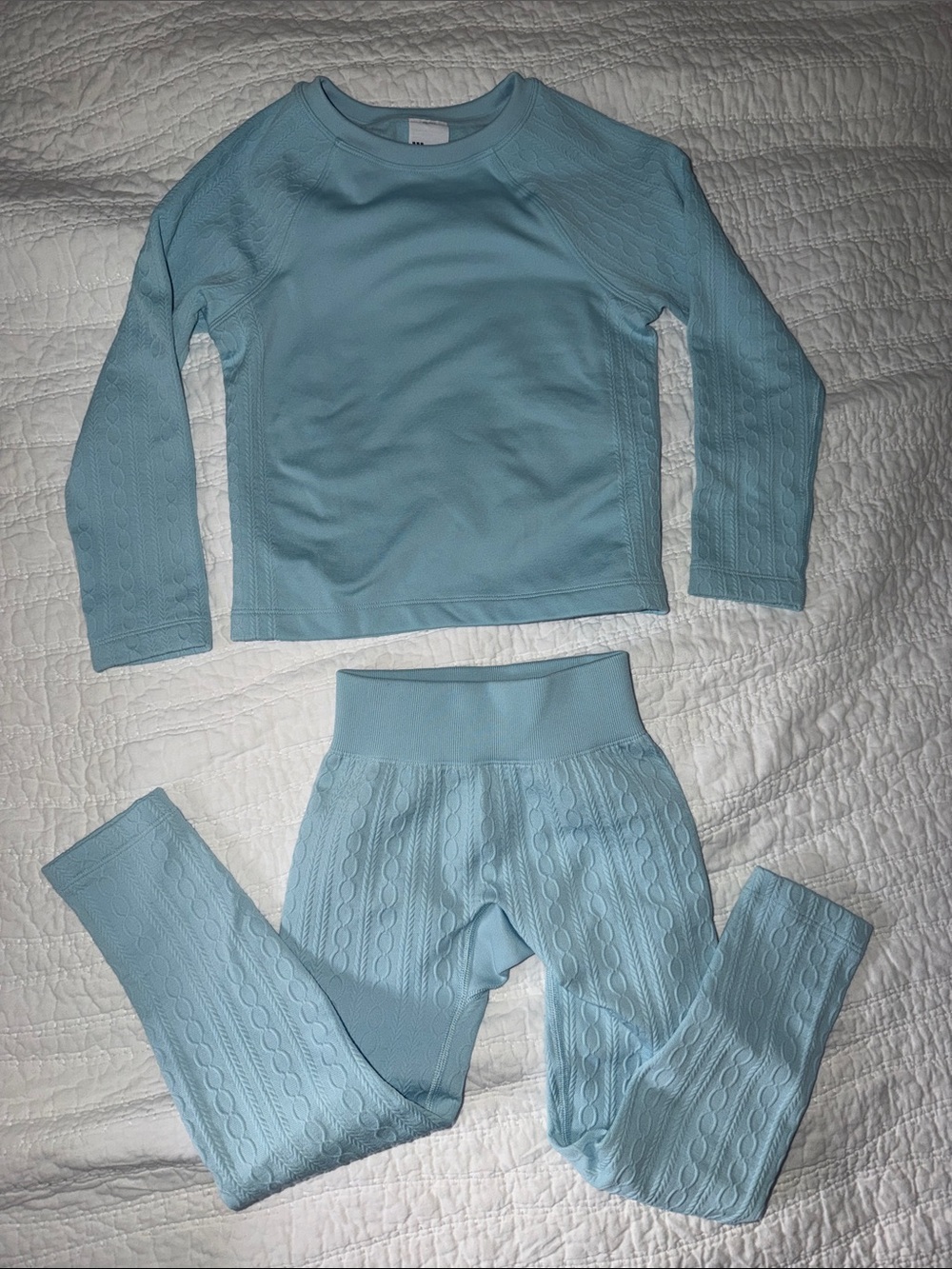 All in Motion light blue girls’ fleece-lined cozy set
